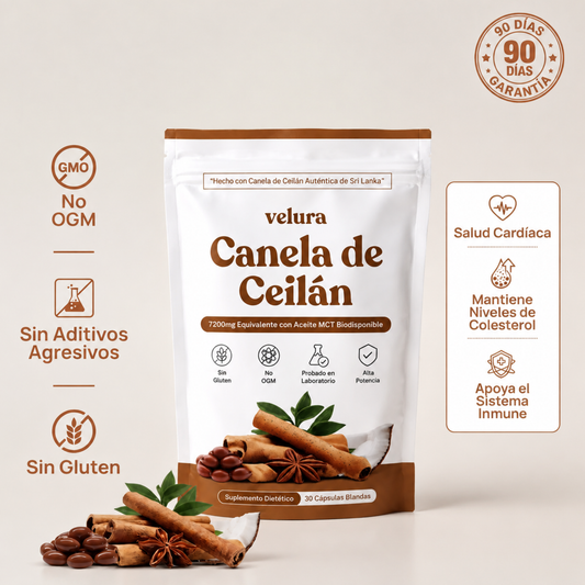 Velura™ Extracto de Canela de Ceylán con Aceite MCT